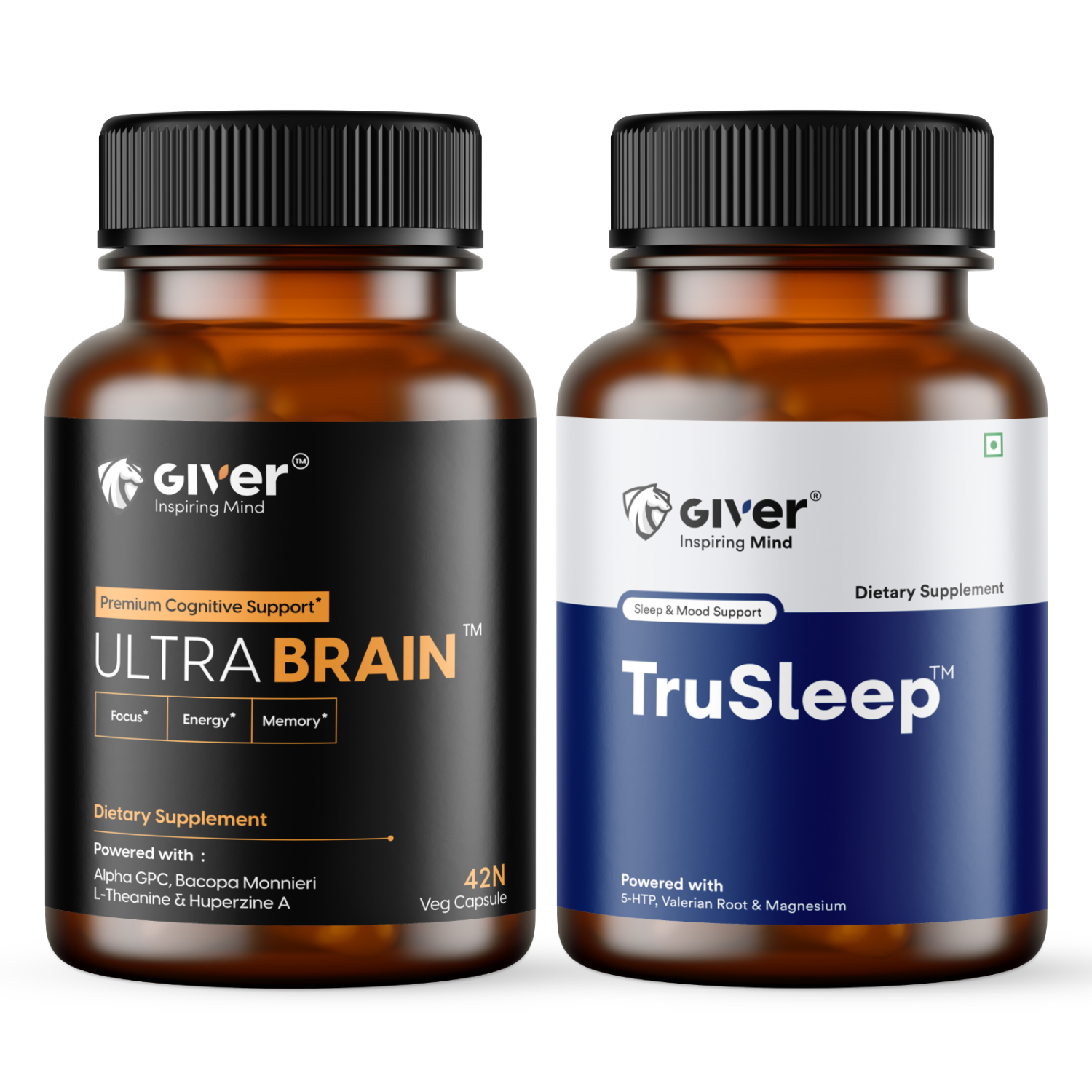 Ultra Brain & TruSleep Natural Supplements