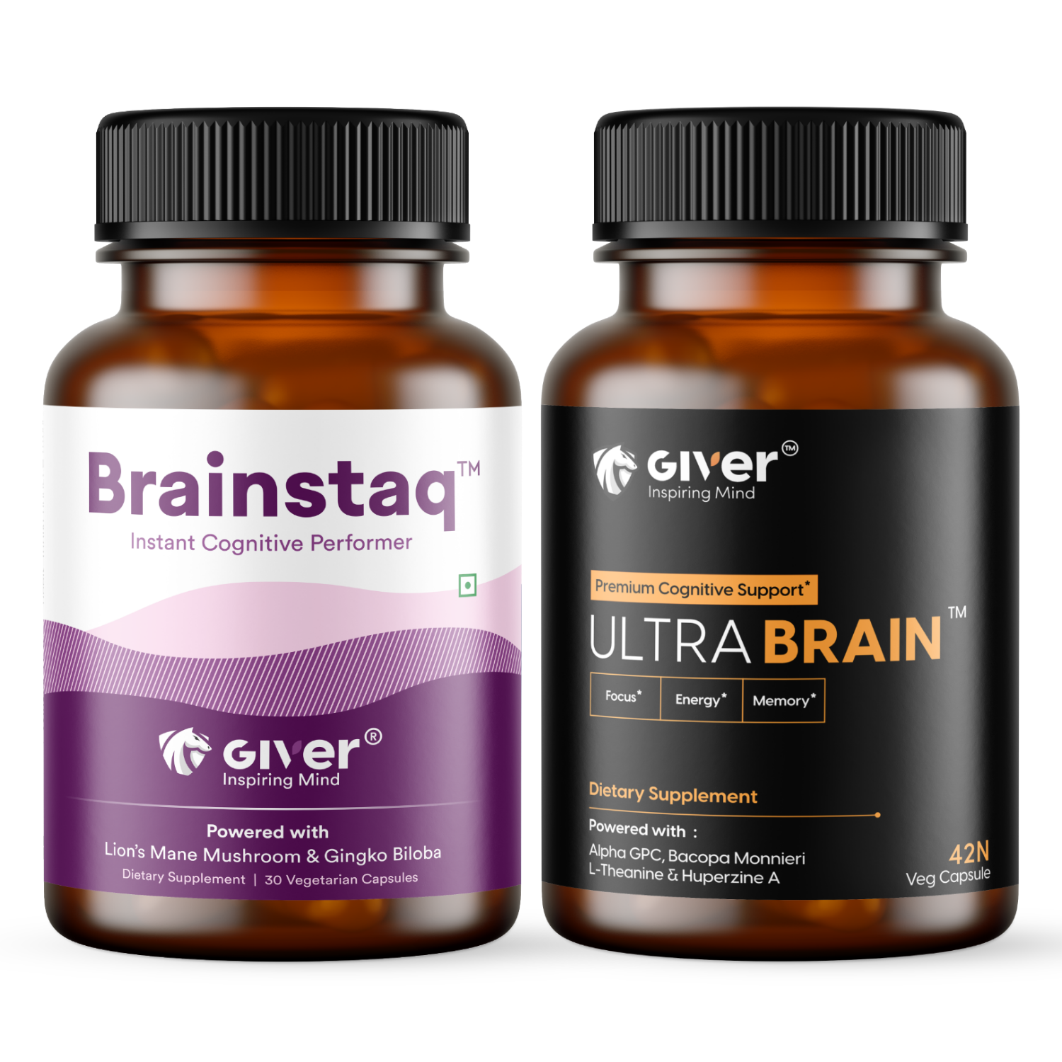 Brainstaq & Ultra Brain Advance Nootropic Supplements